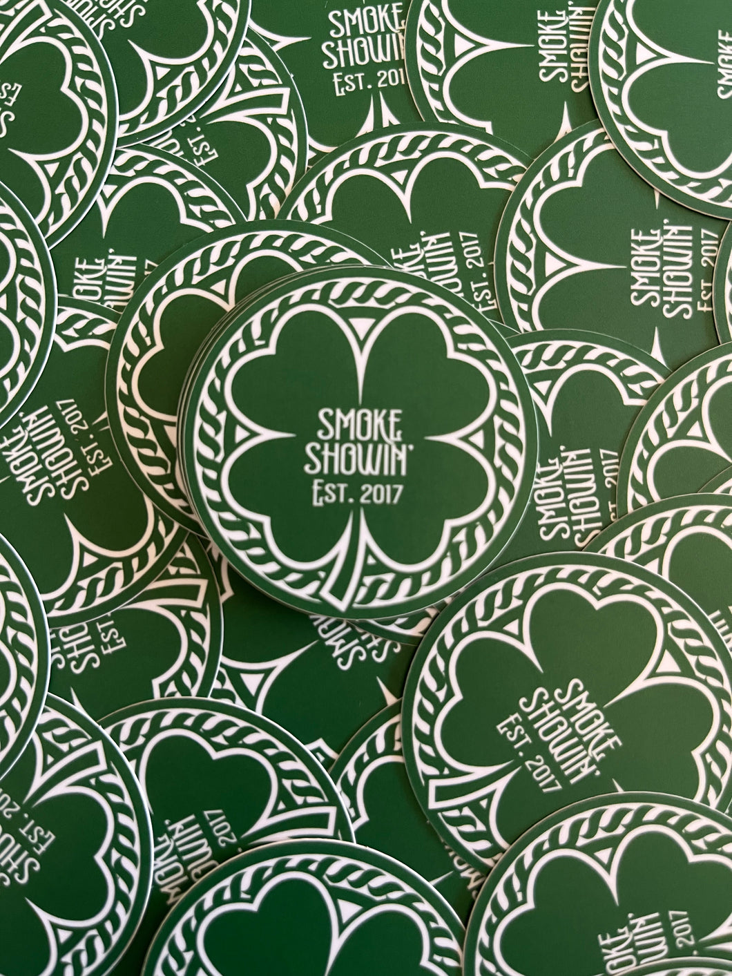 Shamrock Smoke Showin Sticker
